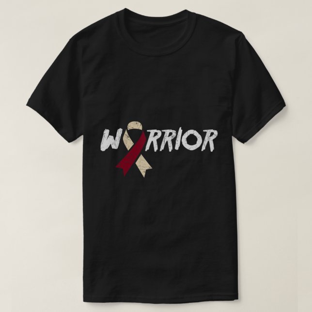 Throat Cancer Oral, Head & Neck Cancer Warrior Fig T-Shirt (Design Front)