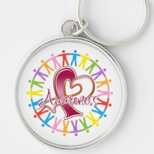 Throat Cancer Unite in Awareness Keychain