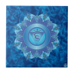 Throat Chakra Ceramic Tile