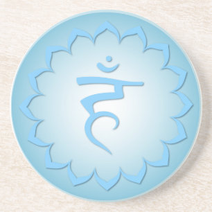 Throat Chakra - Light Blue Coaster