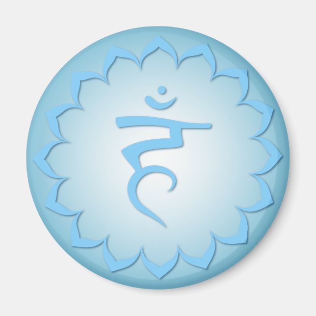 Throat Chakra - Light Blue Magnet (Front)