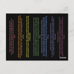 Throat Chakra Postcard