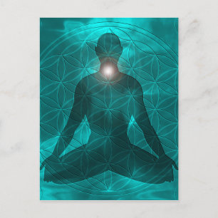 Throat Chakra Vishuddha Postcard