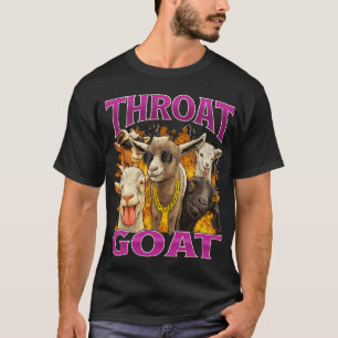 Throat Goat Funny – Y2K Vintage Bootleg Style  T-Shirt