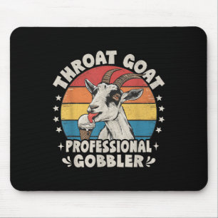 Throat Goat Retro Inappropriate Adult Humour Funny Mouse Pad