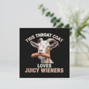 Throat Goat Swallows Juicy Wieners Inappropriate  Invitation