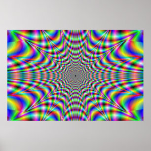 throbbing - optical illusion poster