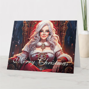 Throne Diva – Santa's Hottest Sister Card