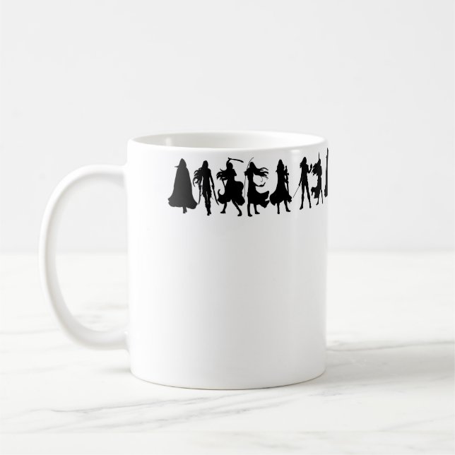 Throne Of Glass Silhouettes Coffee Mug (Left)