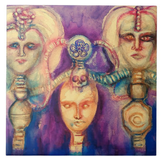 THRONE OF SILICONE Watercolor Tile