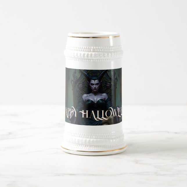 Throned Demon Queen in Candlelight Beer Stein (Center)