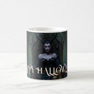 Throned Demon Queen in Candlelight Magic Mug