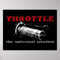 Thrott Solution Dirt Bike Motocross Poster
