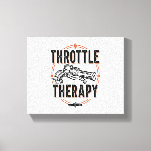 Throttle Therapy Motorcycle Grip Canvas Print