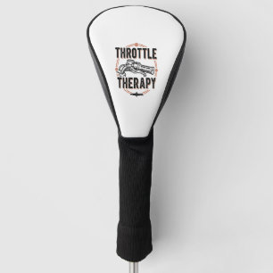 Throttle Therapy Motorcycle Grip Golf Head Cover