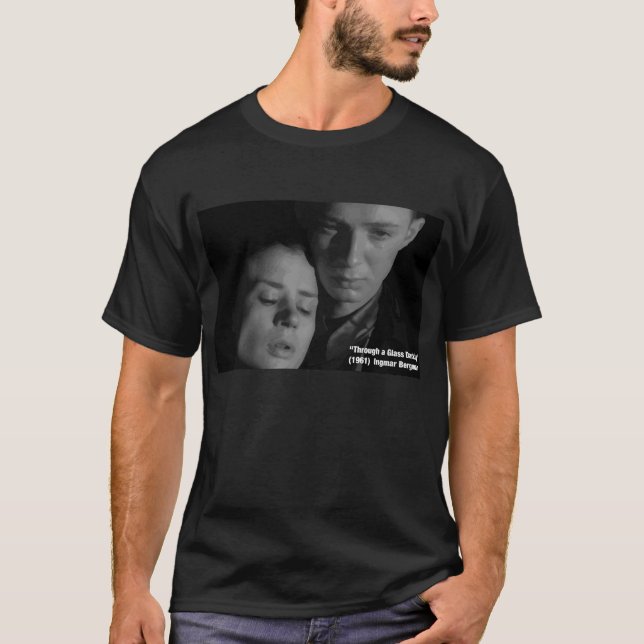 "Through a Glass Darkly" - Bergman Vectorized T-Shirt (Front)