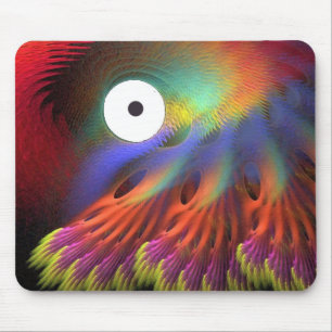 Through A Rooster's Eye Mouse Pad