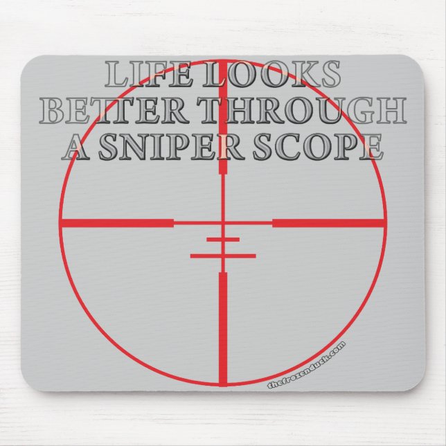 Through a Sniper Scope Mouse Pad (Front)