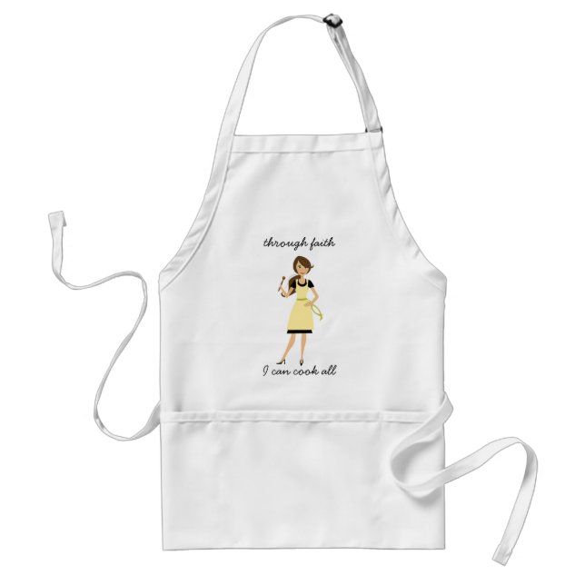 Through Faith, I can cook all Standard Apron (Front)