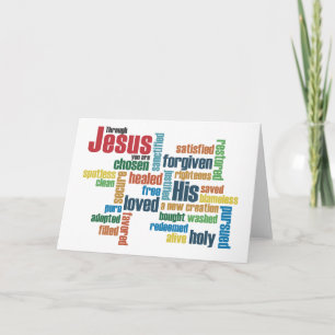 Through Jesus, you are... Card
