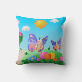 Through Pillow Design On Natural Landscape