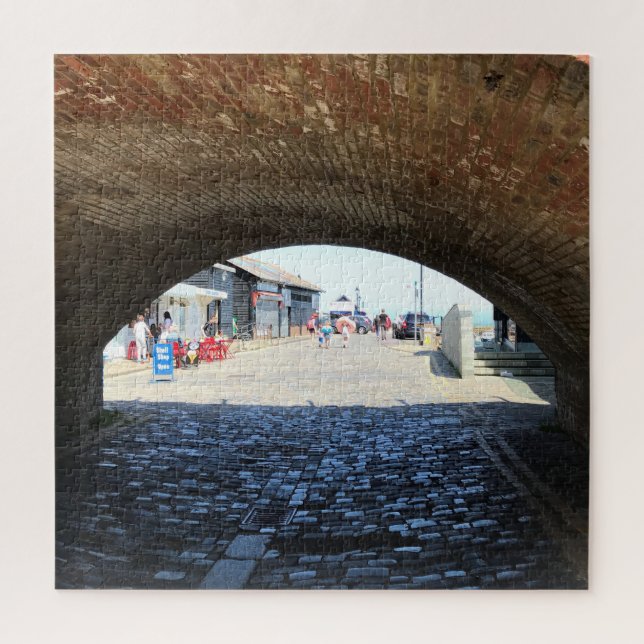 Through the Arches at Folkestone Harbour Jigsaw Puzzle (Vertical)