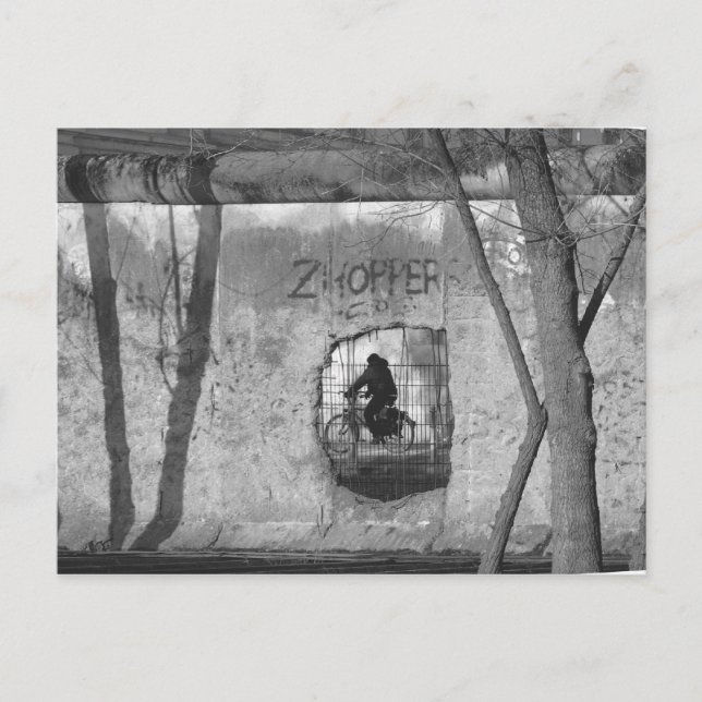 Through the Berlin Wall III Postcard (Front)