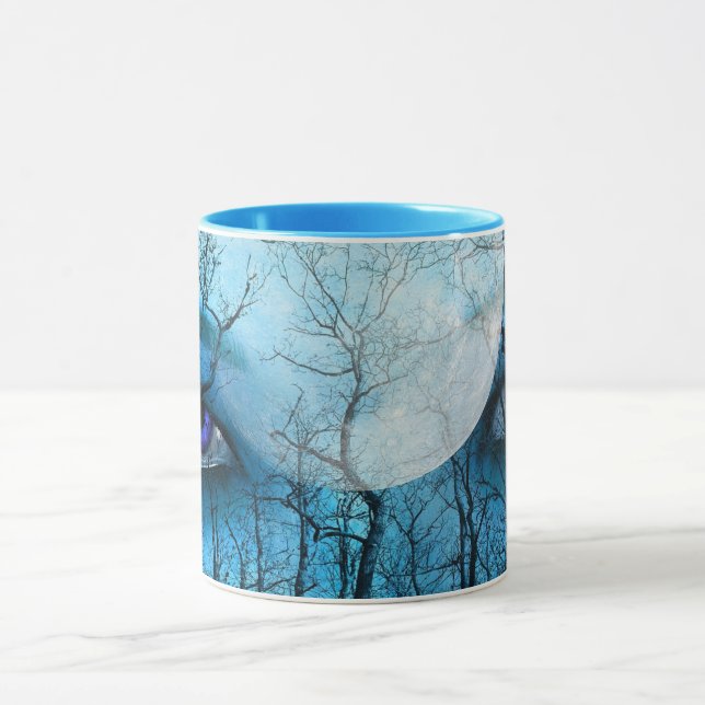 "Through the Branches: Blue Eyes" Mug (Center)