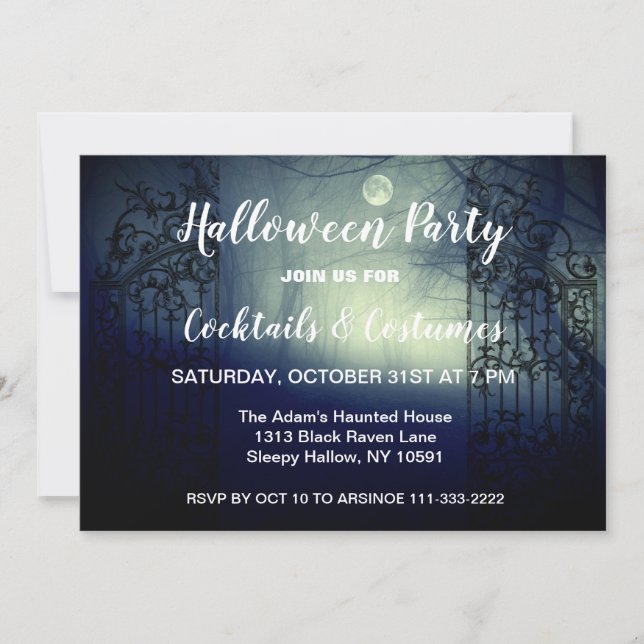 Through the Dark Gates Invitation (Front)