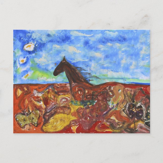 Through the Field Postcard (Front)