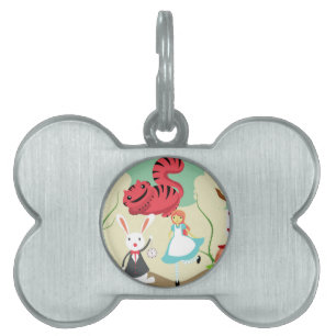 Through The Looking Glass Pet Name Tag