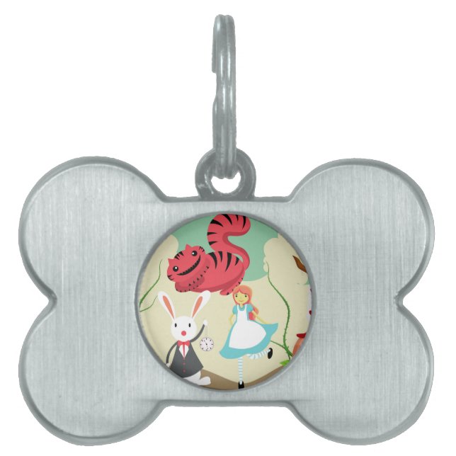 Through The Looking Glass Pet Name Tag (Front)