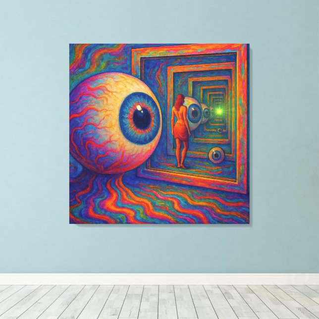 “Through the Prism of Sight” Canvas Print (Insitu(Wood Floor))