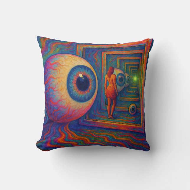 “Through the Prism of Sight” Throw Pillow (Front)