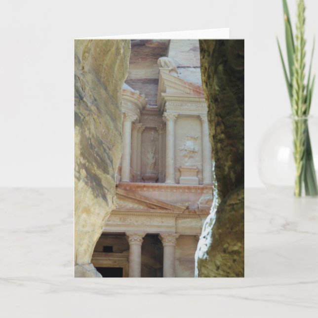 Through the Rocks - Petra Card (Front)