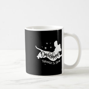 Through The Snow Dachshund Christmas Wiener Dog Xm Coffee Mug