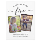 Through the Years Couple Photo Wedding Modern