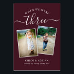 Through the Years Couple Photo Wedding Modern Tabl Table Number<br><div class="desc">Reminisce and have some fun with your wedding reception table numbers - These elegant simple table numbers give you the option to include a photograph of the the bride and groom at the same age as the table number, the bride and grooms name/s and the date of their wedding. The...</div>