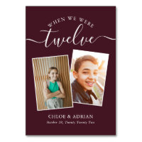 Through the Years Couple Photo Wedding Modern