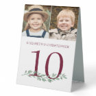 Through The Years Photos Wedding Table Number Sign