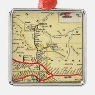 Through train service from Chicago Metal Ornament