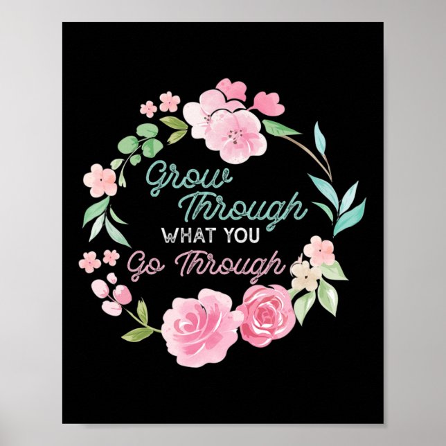 Through What You Go Through Mental Health Problems Poster (Front)