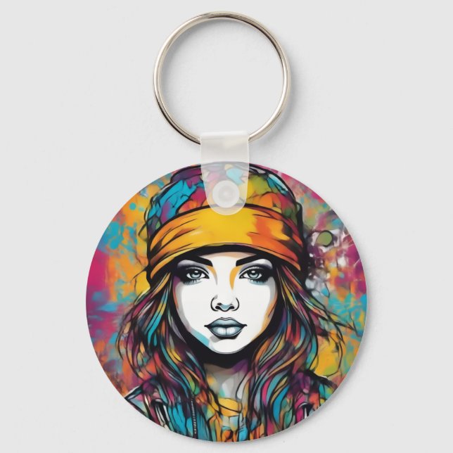 Throughoughly modern flare keychain (Front)