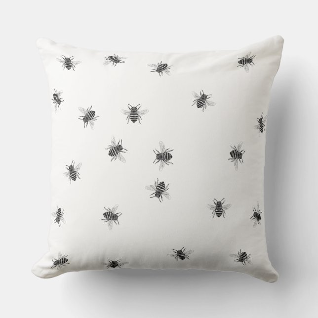 Throw and Lumber Cushions - Honeybee (Front)