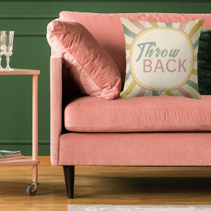 THROW BACK ironic retro back support Pillow