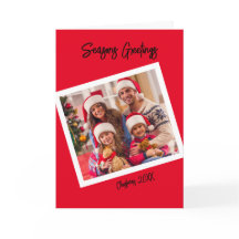 Throw Back Photo Style, 5" x 7" Folded Card