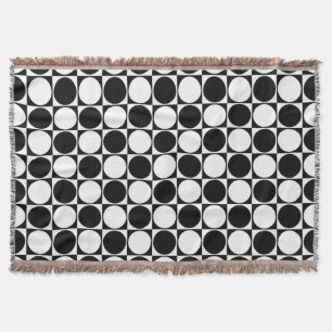 Throw Blanket, Black&White Decorative Design Blanket