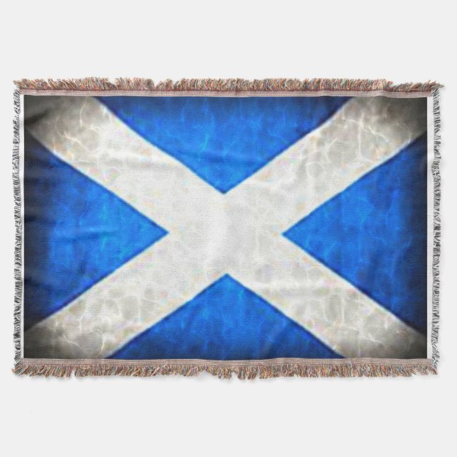 Throw Blanket. Flag of Scotland. Blanket (Front)