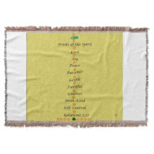 Throw Blanket   Fruits of the Spirit 