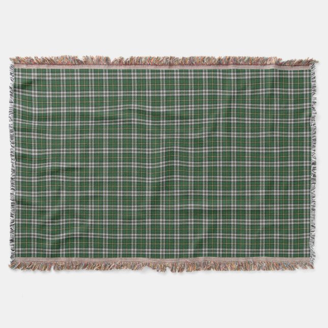 throw blanket  Green Cape Breton Tartan plaid (Front)
